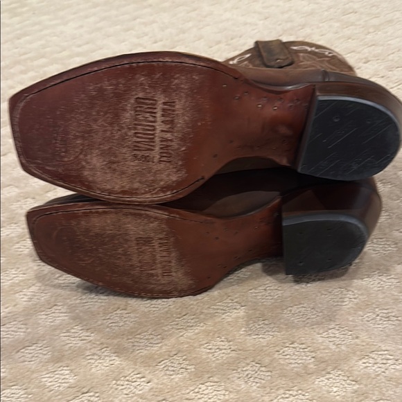 Tony Lama Brown Western Cowboy Boots size 8 - Picture 5 of 9